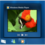 Windows 7 - Windows Media Player Taskbar