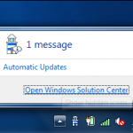 Figure 15 - Windows 7 Messages