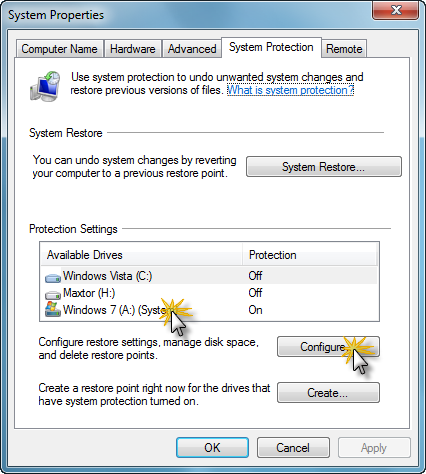 42 Change & Limit System Restore In Windows 7 [How To]