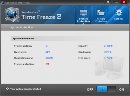 timefreeze2 500x371 Time Freeze, protects your computer in Virtual Mode